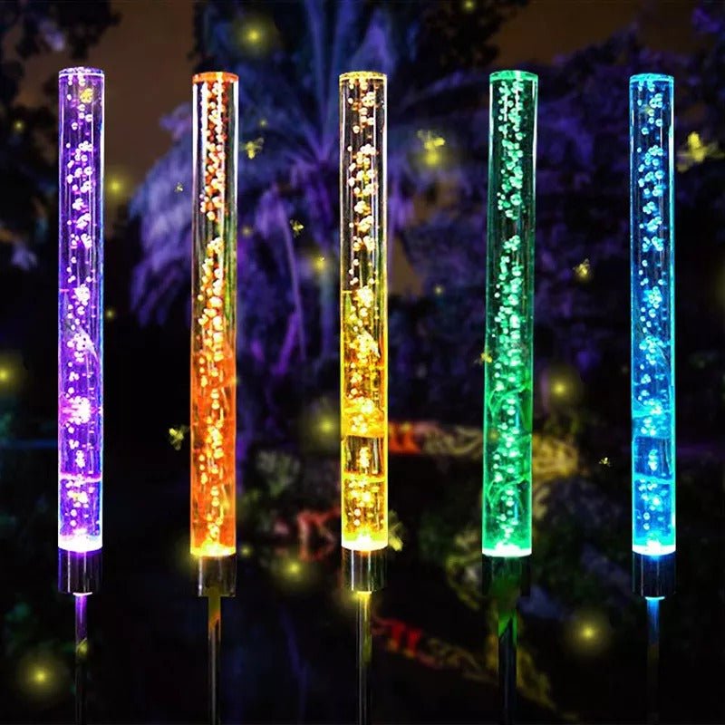 Vibrant Solar-Infused Light Tube for Gardens, 52cm Tall | elesira