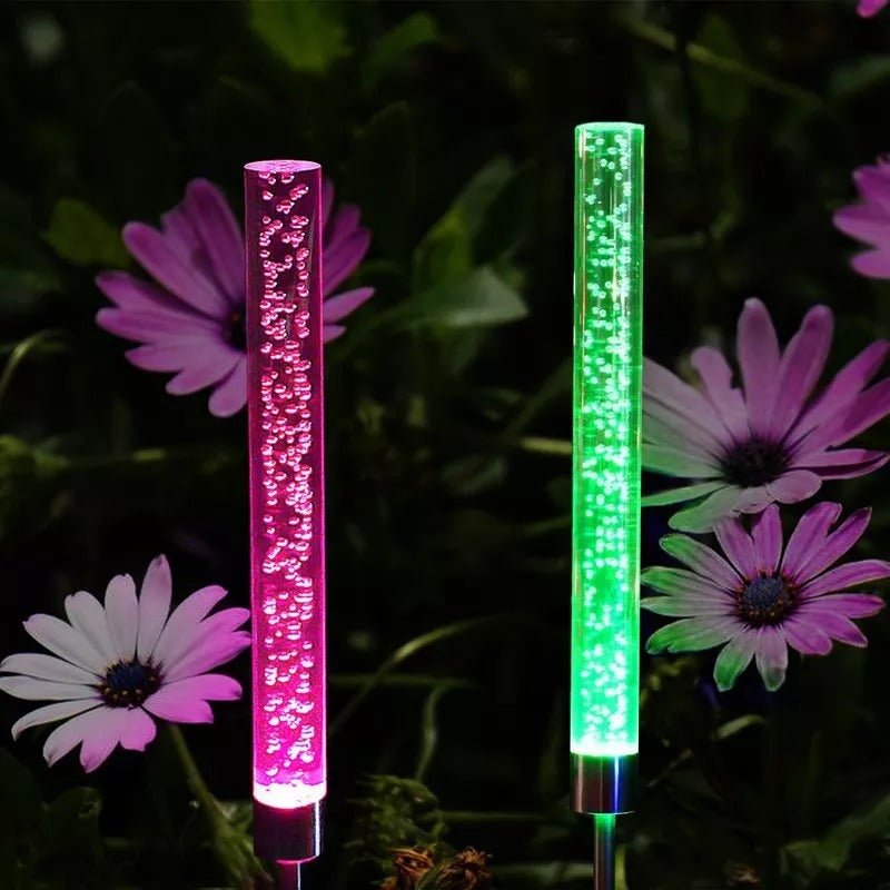 Vibrant Solar-Infused Light Tube for Gardens, 52cm Tall | elesira