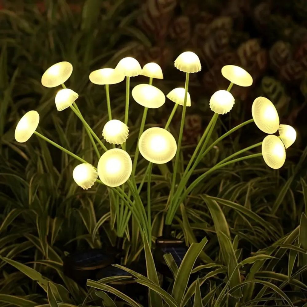 Vivace paletto solare da giardino con design a fungo | elesira