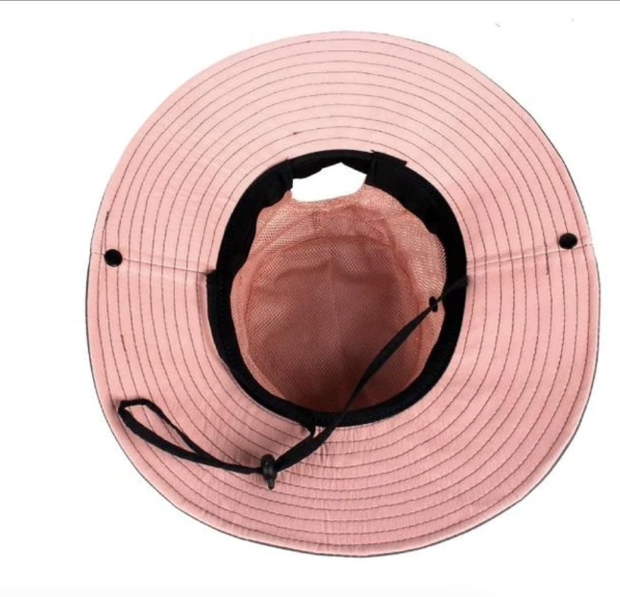 Sombrero de sol para mujer con cierre de cordón y correa para la barbilla - Malla ventilada | elesira