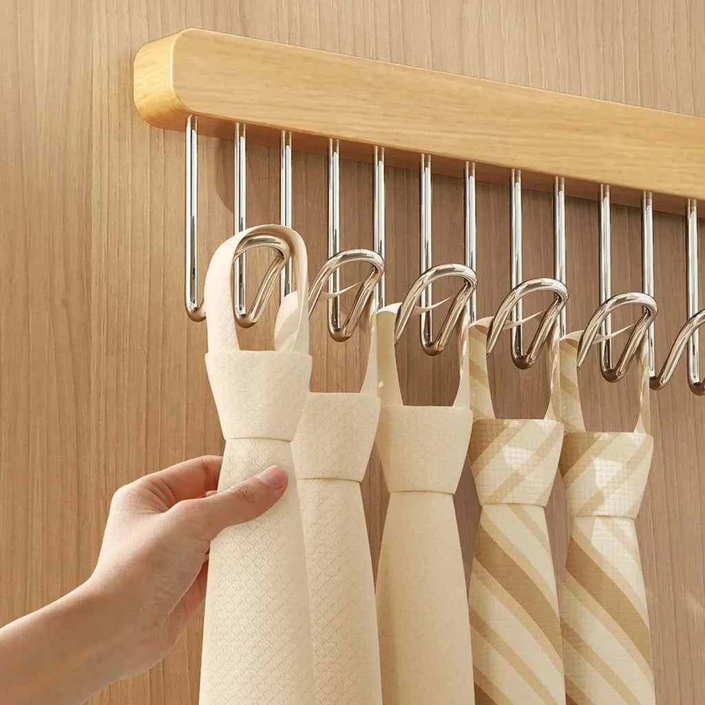 Schiebestange für Schals und Krawatten – platzsparender Kleiderschrank-Organizer | elesira