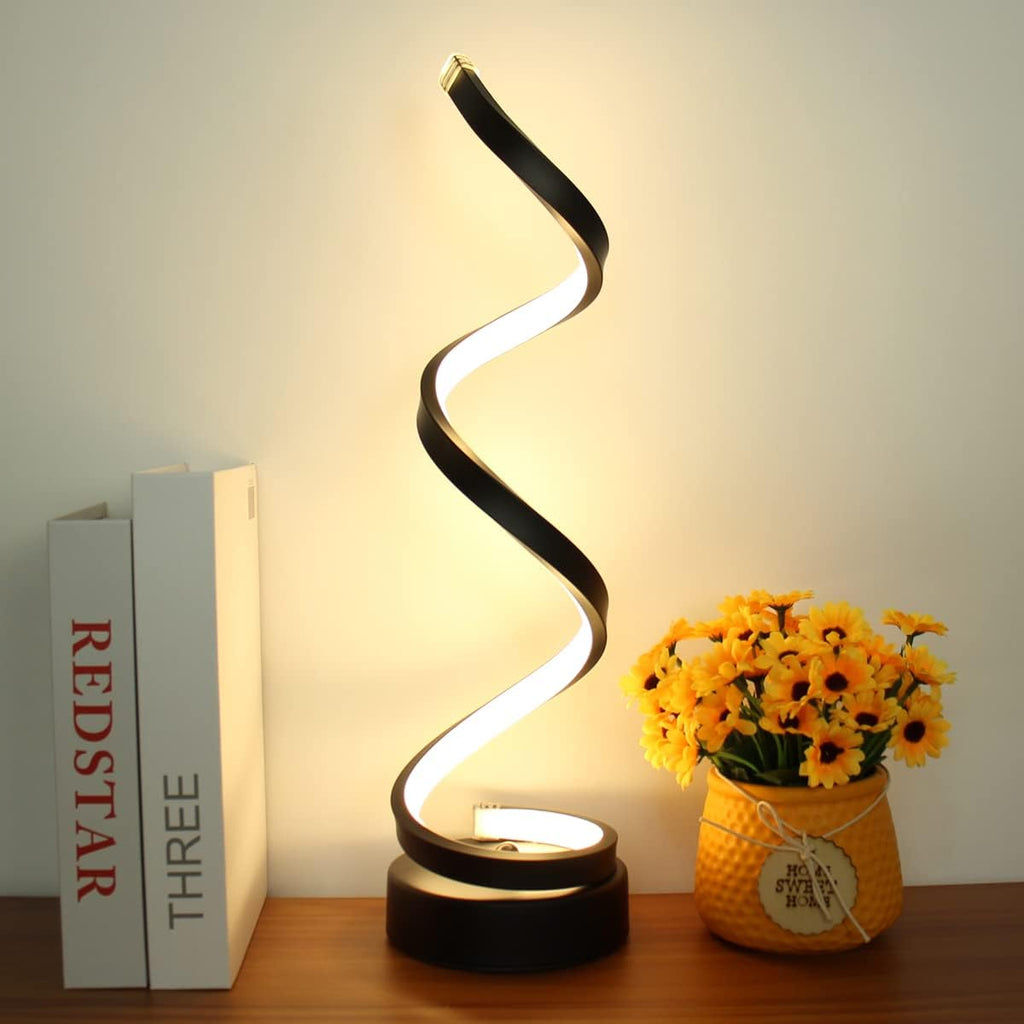 Radiance Spiral LED-lampa – Modern dimbar bordslampa | elesira