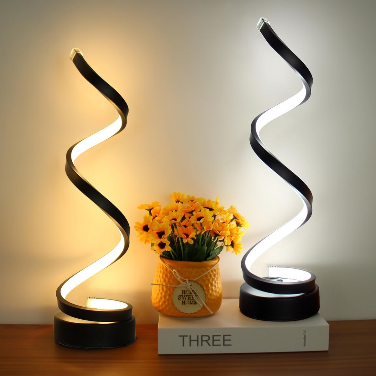 Radiance Spiral LED-lampa – Modern dimbar bordslampa | elesira