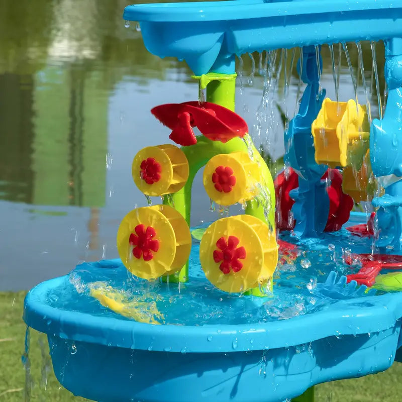 Tavolo WaterPlay a 3 livelli per giochi con sabbia e acqua | elesira