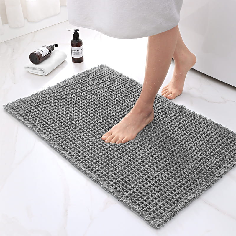 Alfombrilla de baño con textura de gofre – diseño antideslizante | elesira