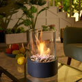 Portable Glass Bioethanol Fireplace | Ventless Indoor-Outdoor Fire Pit | elesira