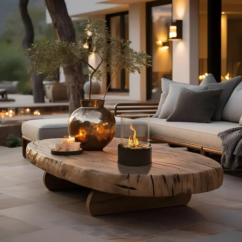 Portable Glass Bioethanol Fireplace | Ventless Indoor-Outdoor Fire Pit | elesira