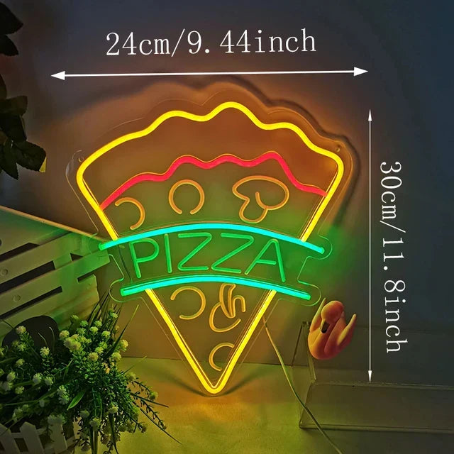 QuickBite - Fast Food Neon Sign Night Light | elesira