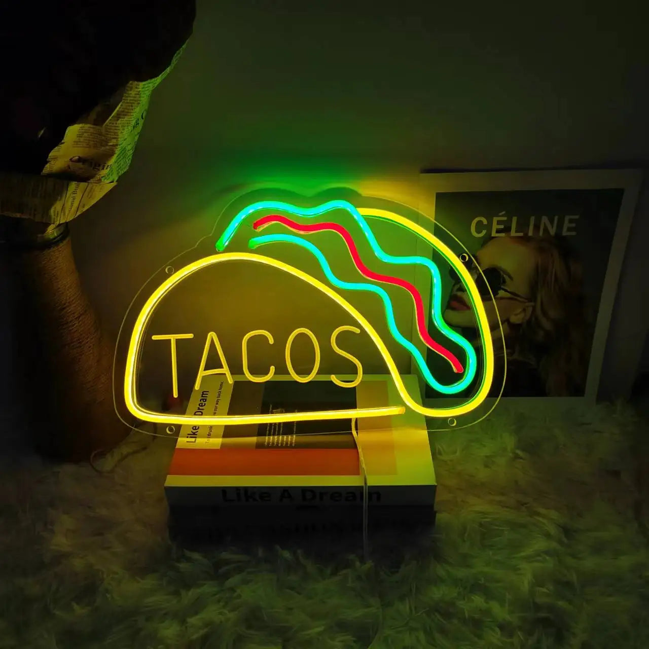 QuickBite - Fast Food Neon Sign Night Light | elesira