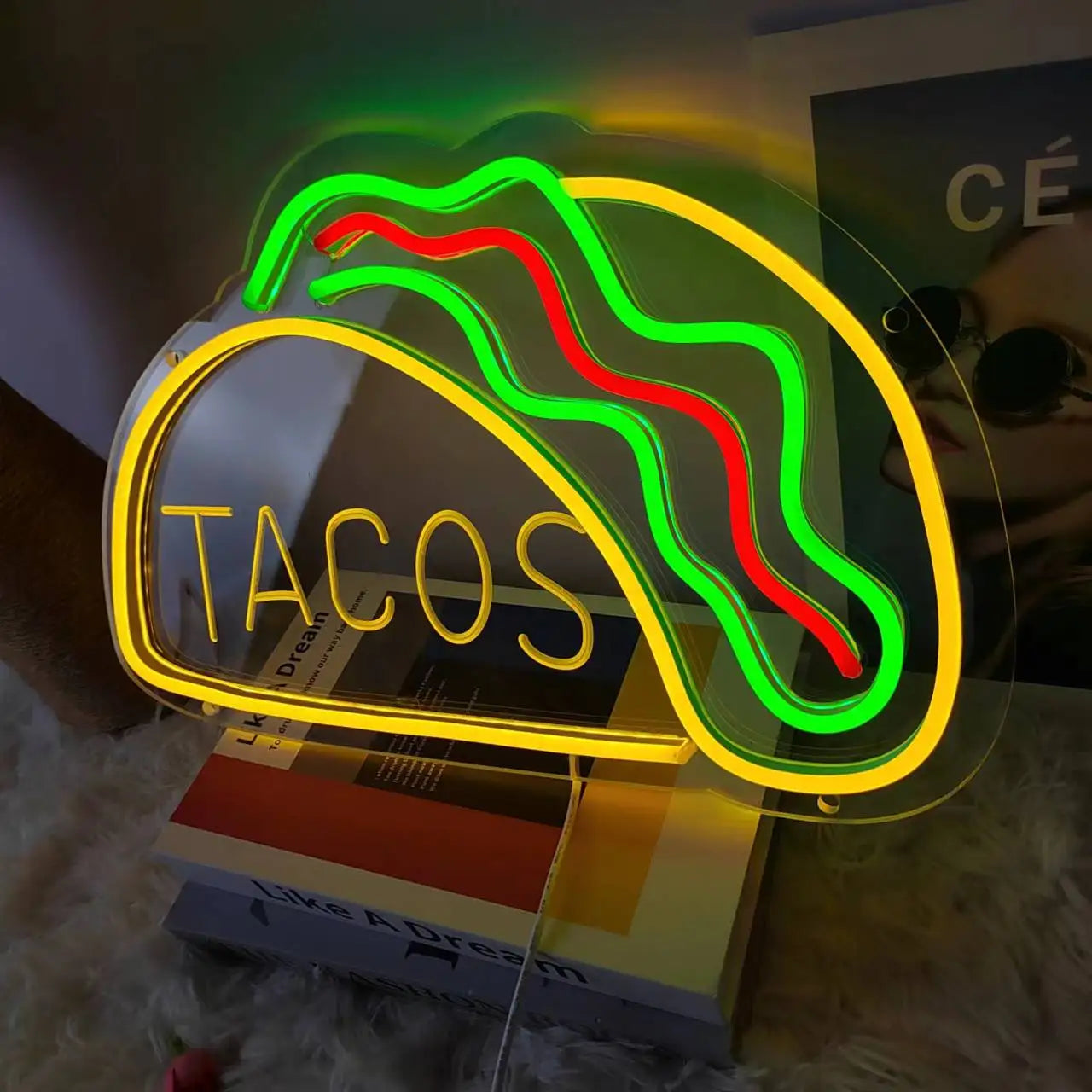 QuickBite - Fast Food Neon Sign Night Light | elesira