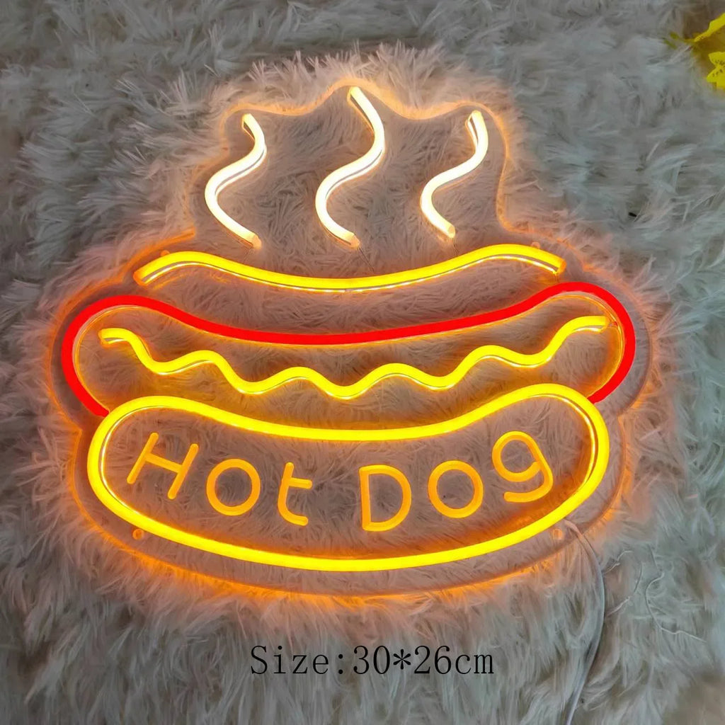 QuickBite - Fast Food Neon Sign Night Light | elesira
