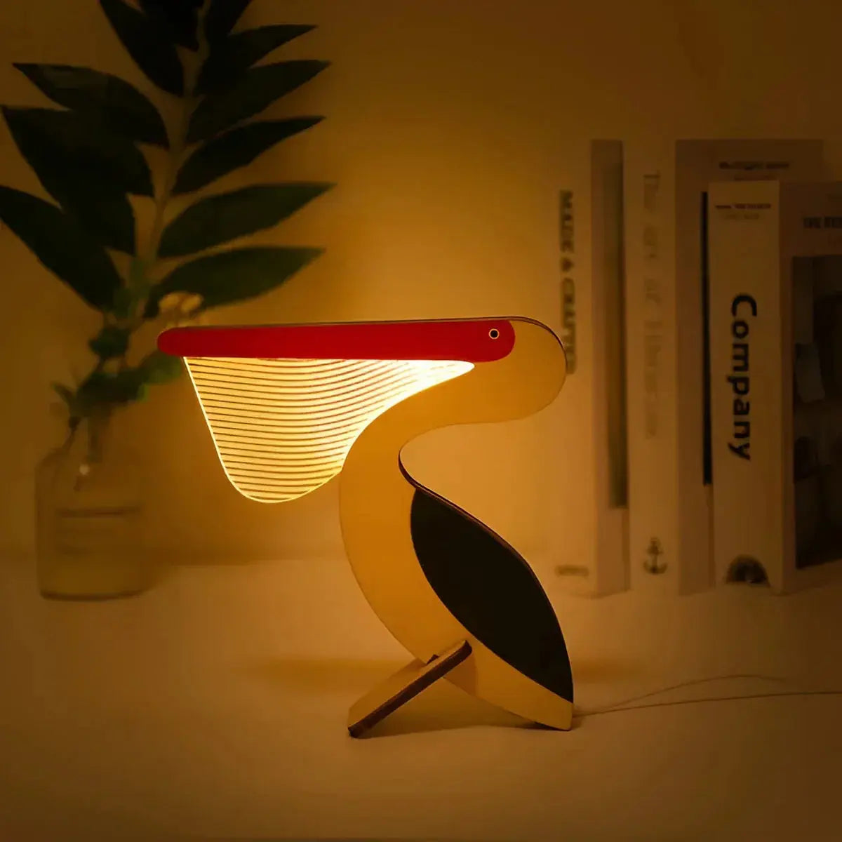 LED-bordlampe med silhuet af et trædyr – berøringsstyring, USB-drevet | elesira