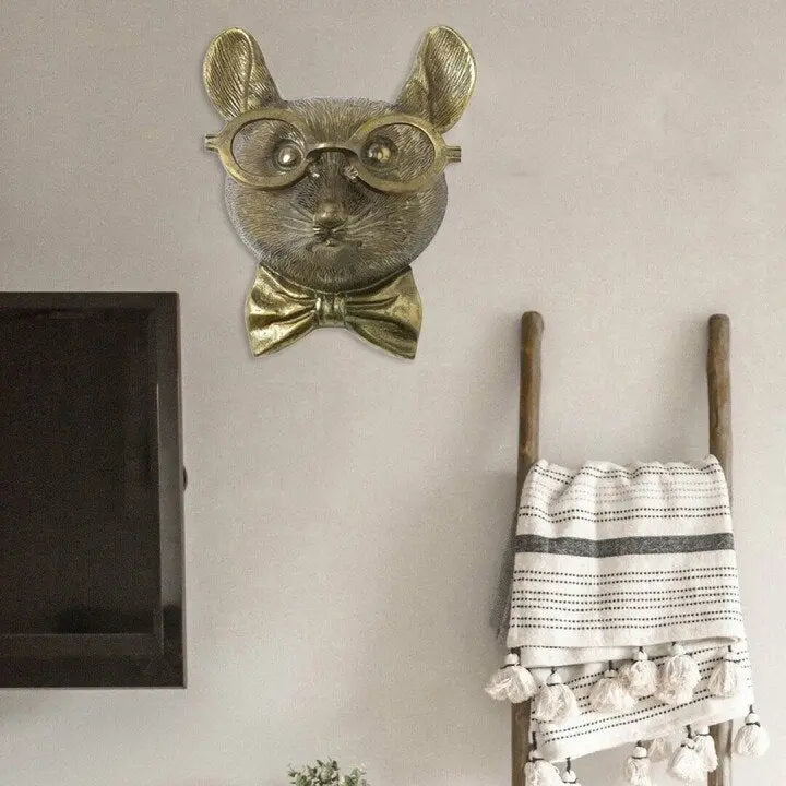 Wall Artwork Featuring Animal Head Design | elesira