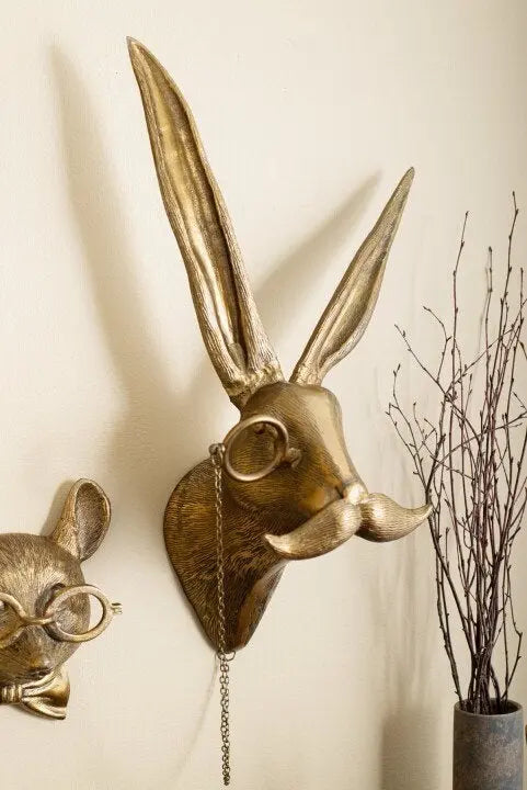 Wall Artwork Featuring Animal Head Design | elesira