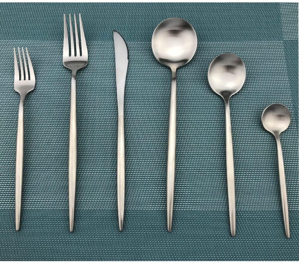 Sophisticated 36-Piece Stainless Steel Flatware Collection | elesira