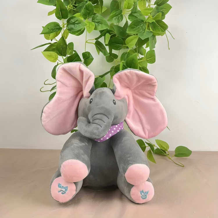 Singing Peek-a-Boo Elephant Toy | elesira