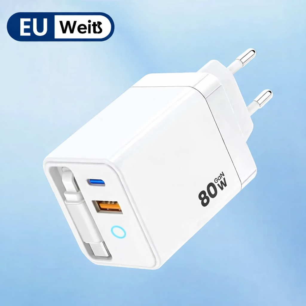 Încărcător inteligent pentru mai multe dispozitive - adaptor de perete cu încărcare rapidă GaN | elesira