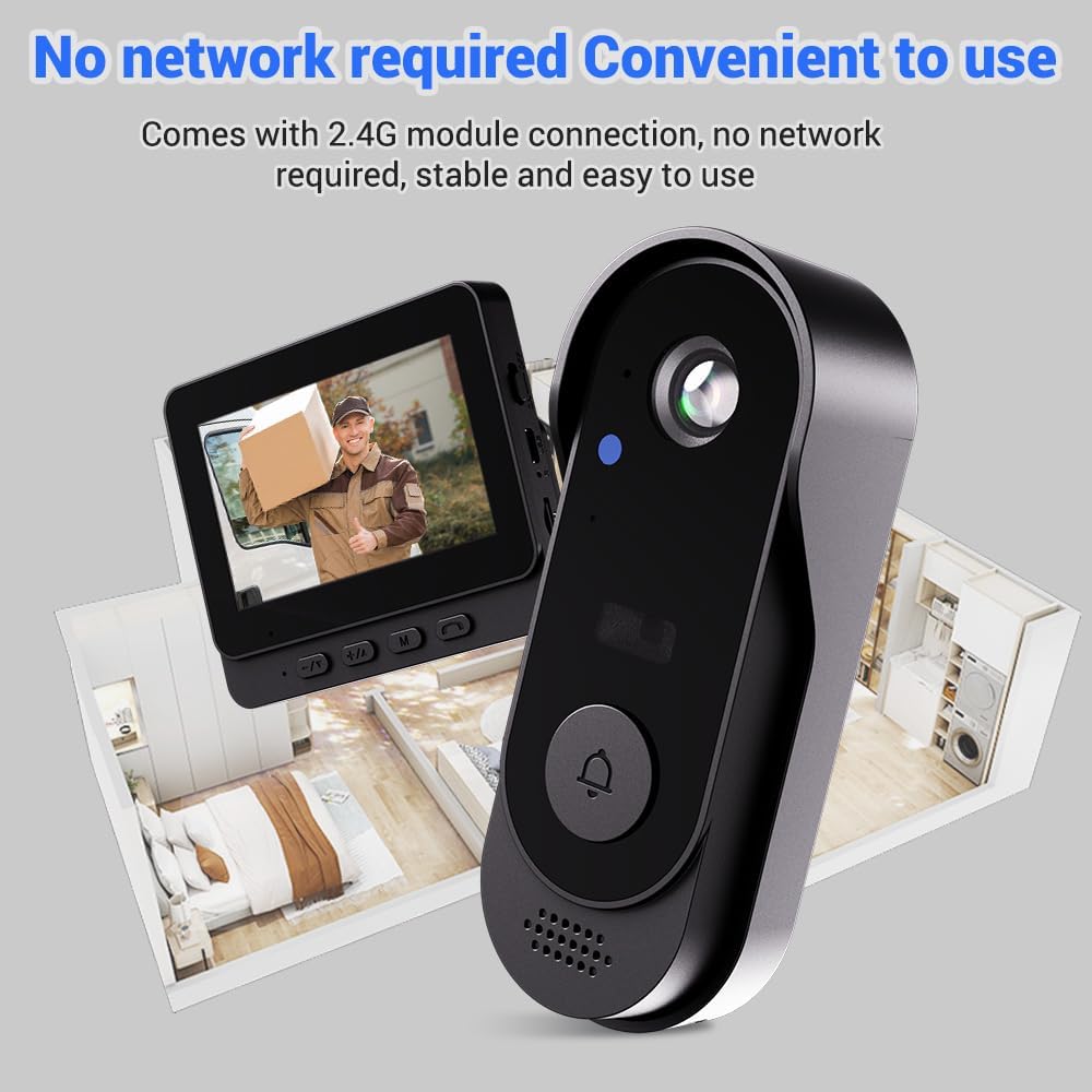 Video Doorbell with Camera - Live View and Two-Way Audio - Night Vision | elesira