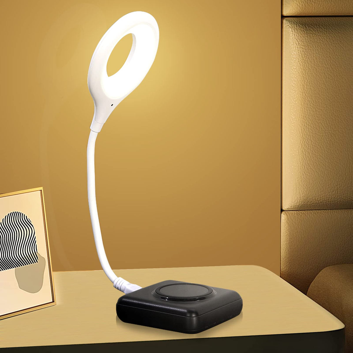 Versatile USB Ring Light with Adjustable Neck and Brightness | elesira