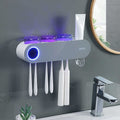 Support intelligent pour brosses à dents avec stérilisation UV, pour une salle de bain bien rangée | elesira