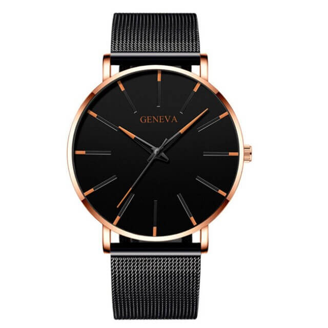 Sleek Men’s Essentials Watch with Elegant Stainless Steel Finish | elesira