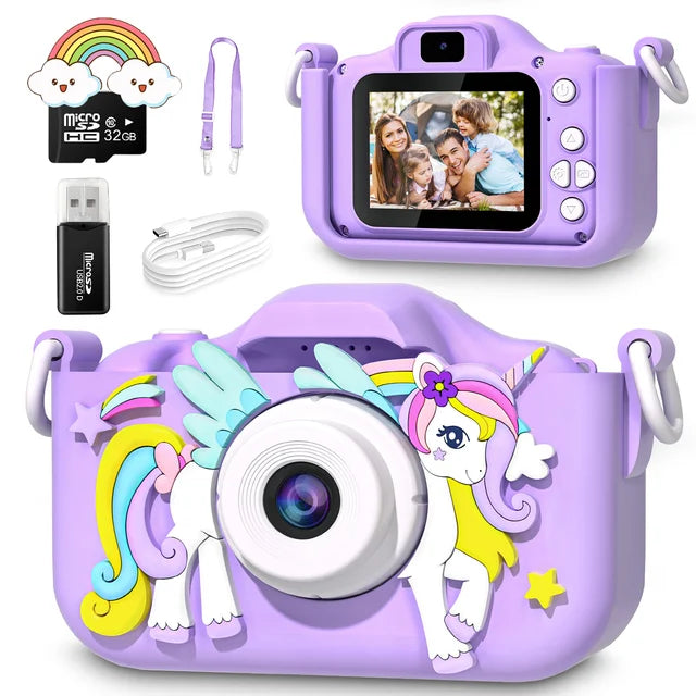 Appareil photo de fantasy fantaisiste pour jeunes photographes avec carte de 32GB | elesira