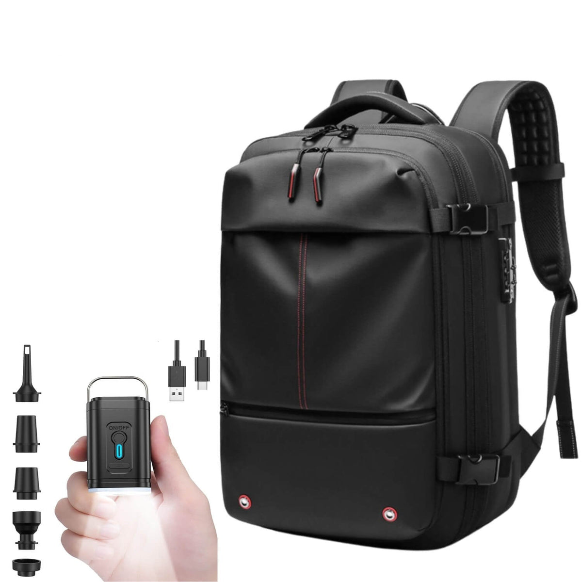 Mochila de viaje SpaceSaver Pro con sistema de compresión integrado | elesira