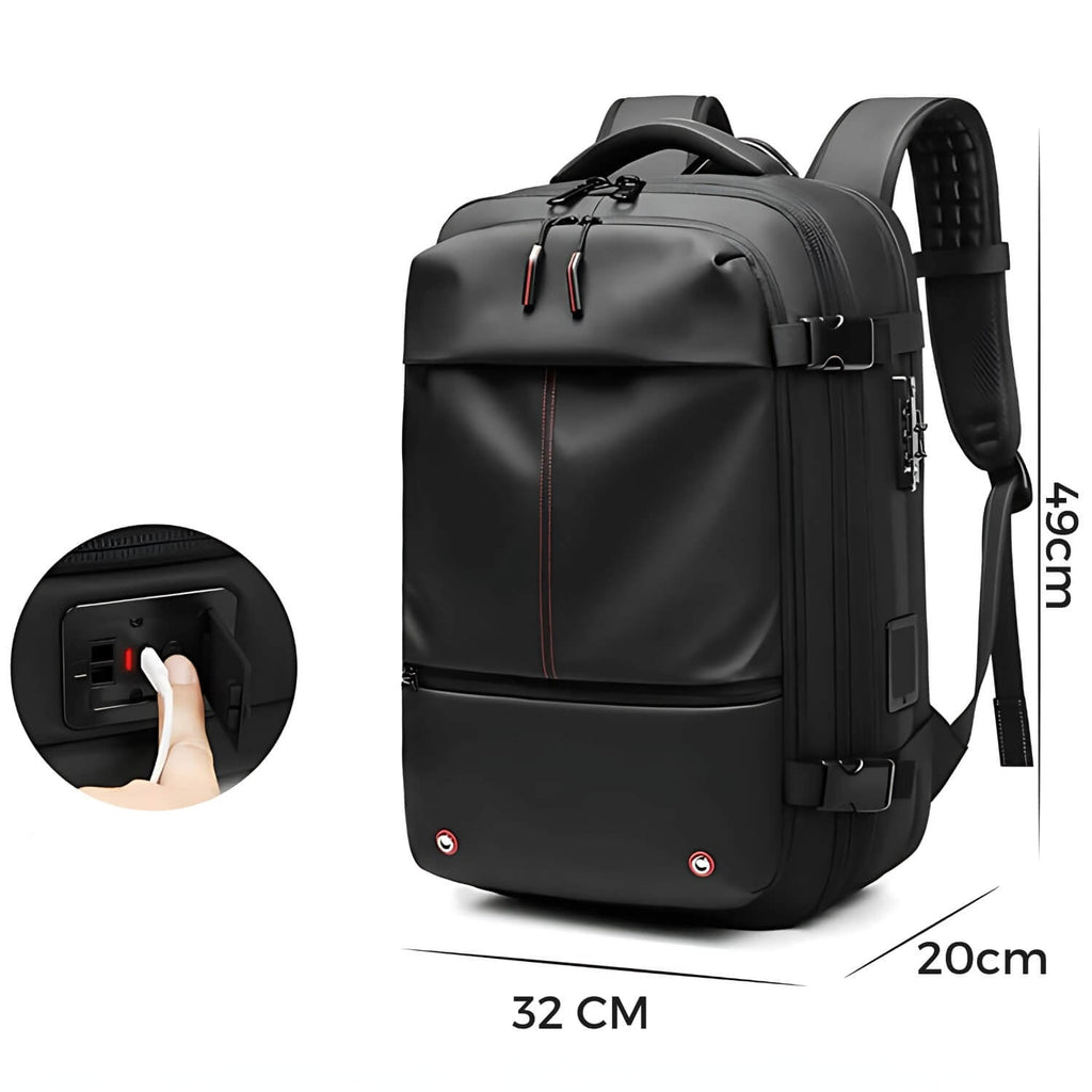 Mochila de viaje SpaceSaver Pro con sistema de compresión integrado | elesira