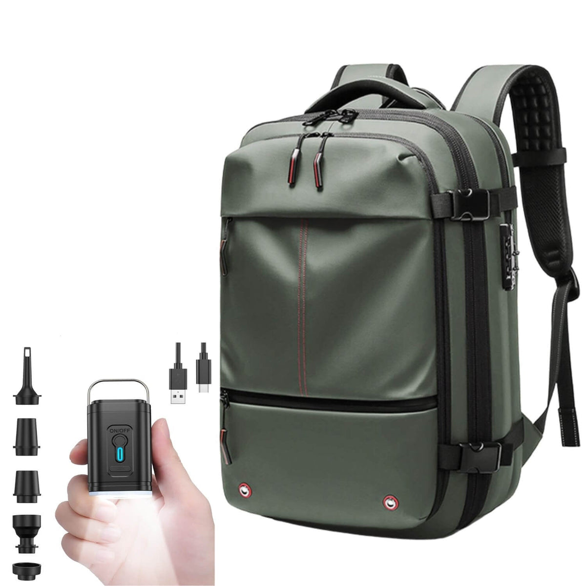 Mochila de viaje SpaceSaver Pro con sistema de compresión integrado | elesira