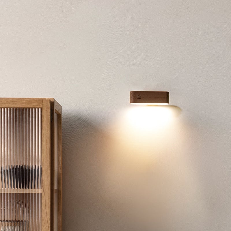 Wood Charging Dock – Elegant 360° Power and Light Control | elesira