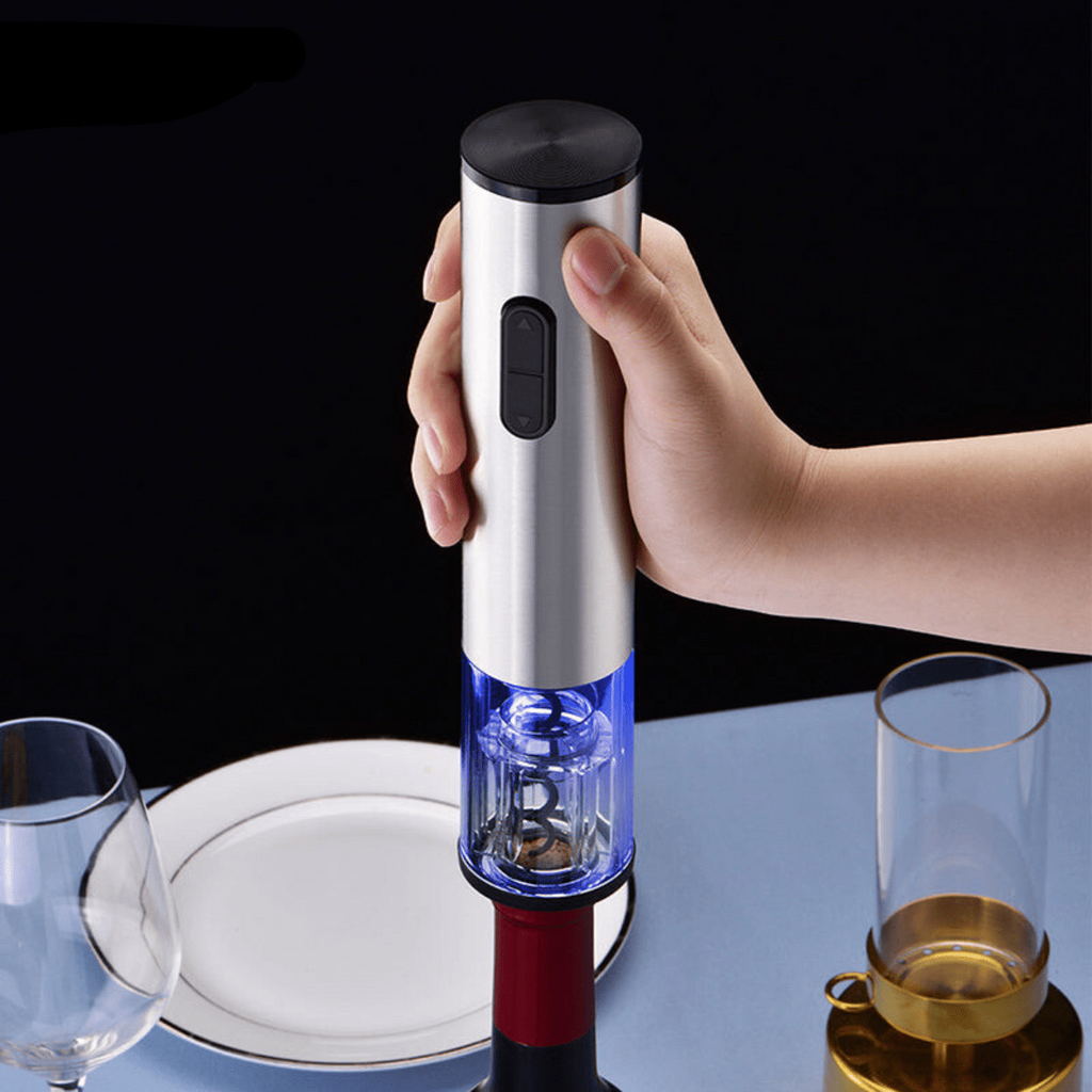VinoEase elektromos borosüvegnyitó készlet záródugóval és fóliavágóval | elesira
