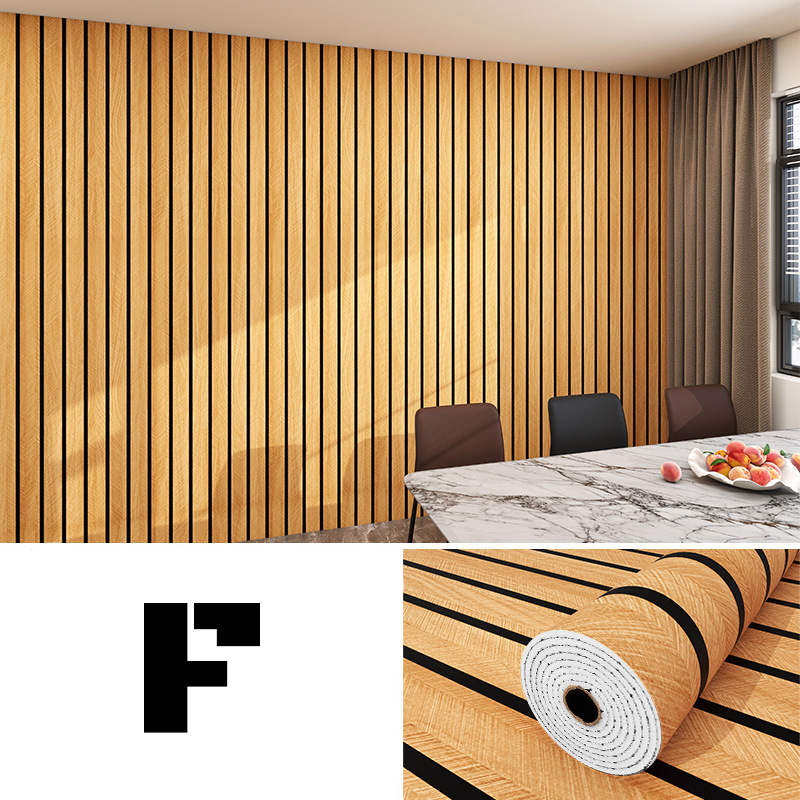 Panneau mural - Design contemporain à lattes - Finition mate résistante aux éclaboussures | elesira