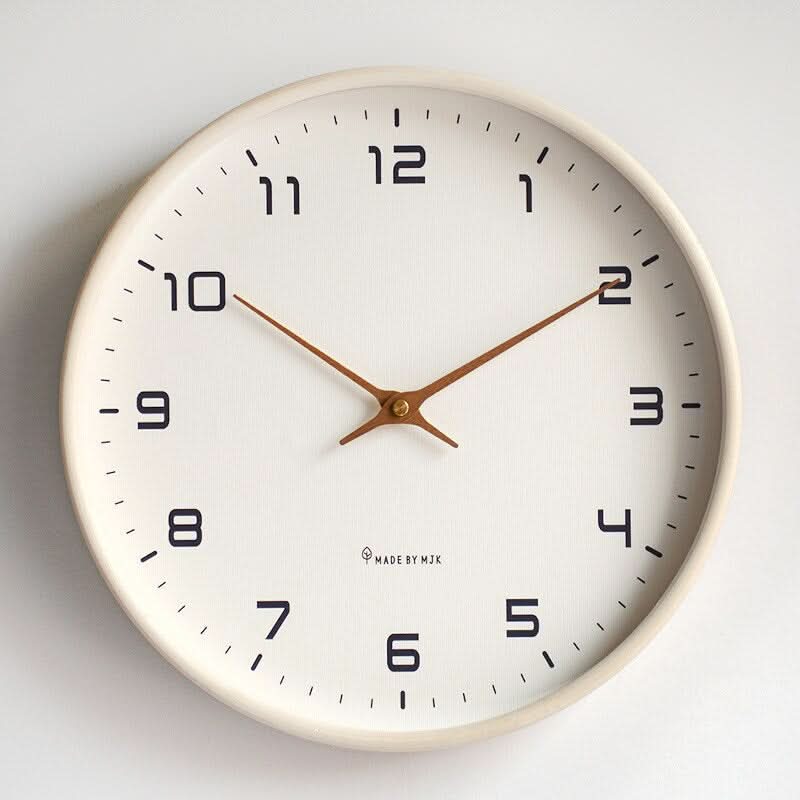 Reloj de pared - Movimiento silencioso - Estructura de madera maciza | elesira
