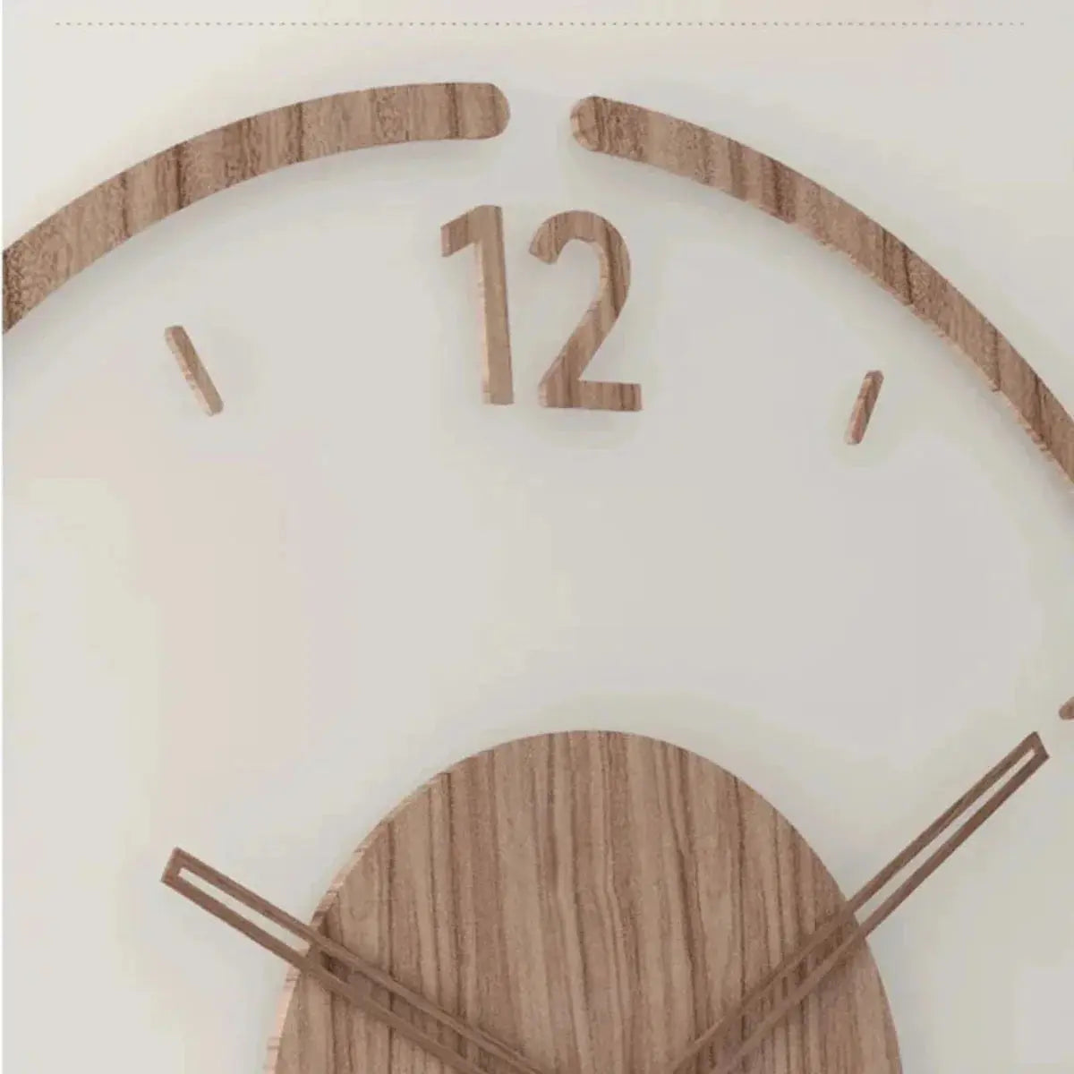 Wall Clock in Scandinavian Design - Silent Quartz Movement | elesira