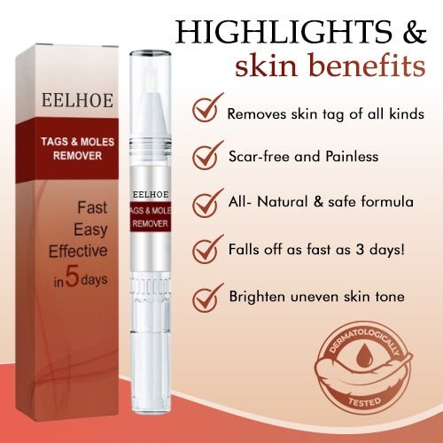 Removedor de verrugas - caneta de precisão para acrocórdons - fórmula herbal secante | elesira