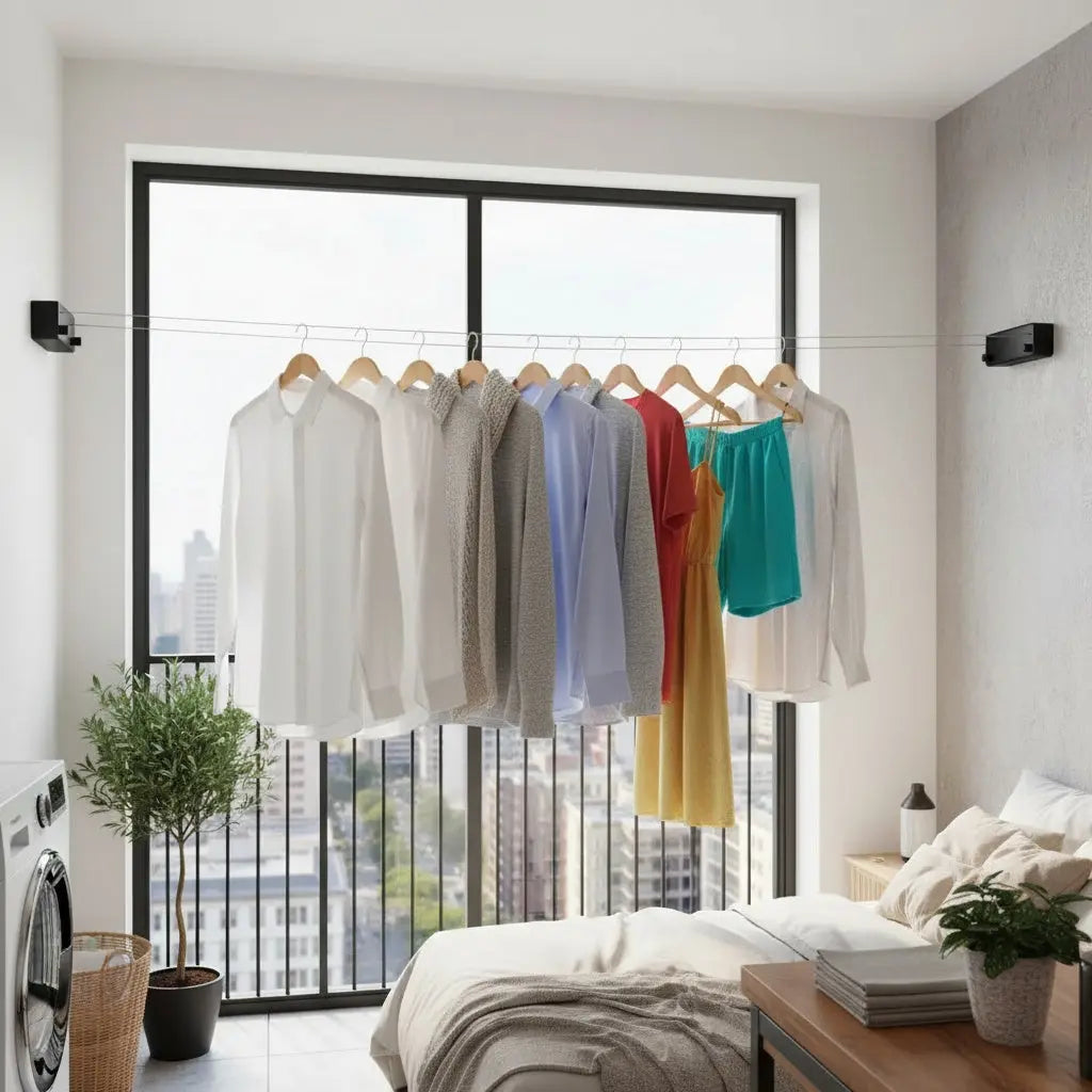 Weatherproof Clothesline for Wall Mounting | elesira