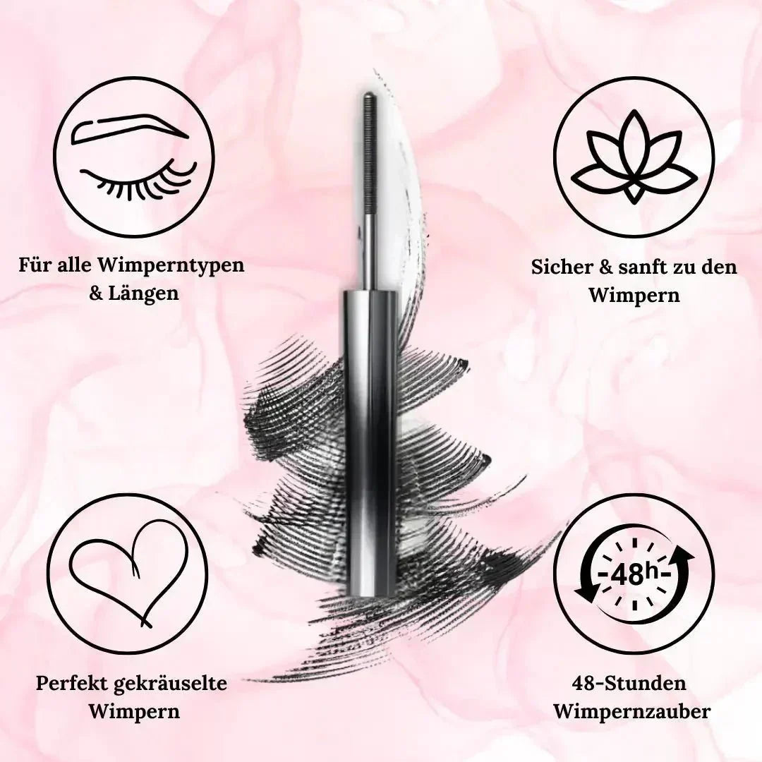 Wodoodporny tusz do rzęs - natychmiastowe pogrubienie - precyzyjna szczoteczka bez grudek | elesira