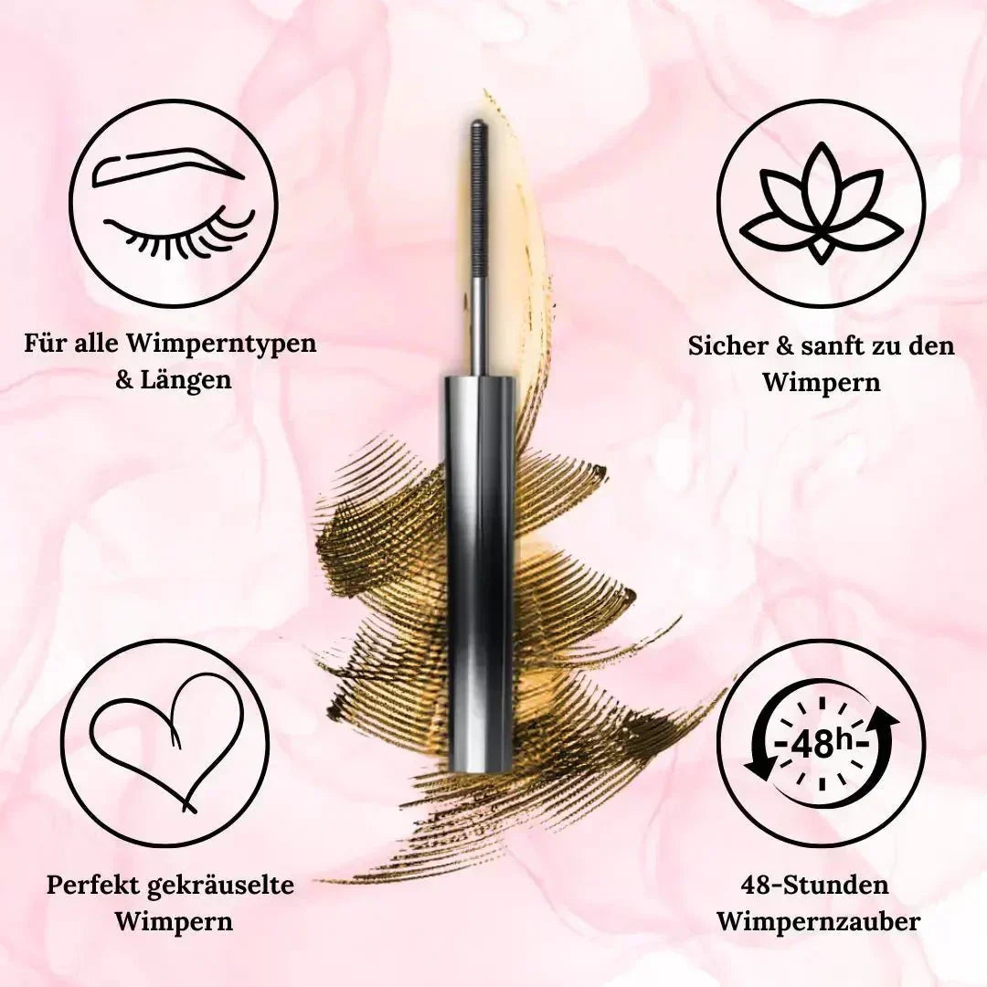 Wodoodporny tusz do rzęs - natychmiastowe pogrubienie - precyzyjna szczoteczka bez grudek | elesira