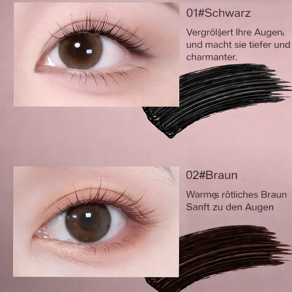Mascara waterproof - Longueur et volume - Sans paquets et résistant aux bavures | elesira