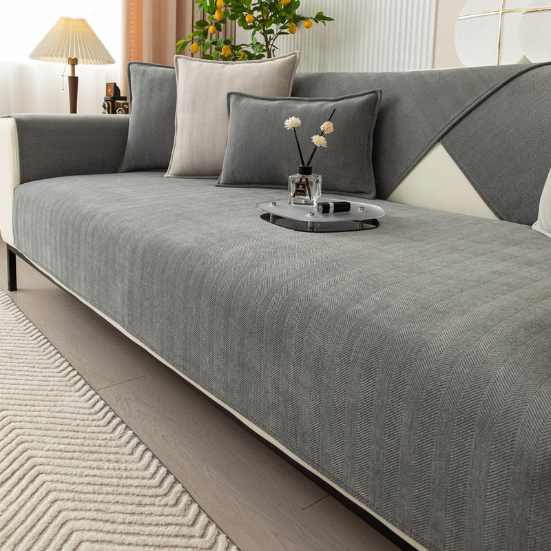Housse de canapé polyvalente et imperméable - Facile à installer et à entretenir | elesira