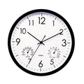 Reloj de exterior resistente a la intemperie de 30 cm con lecturas de temperatura y humedad | elesira