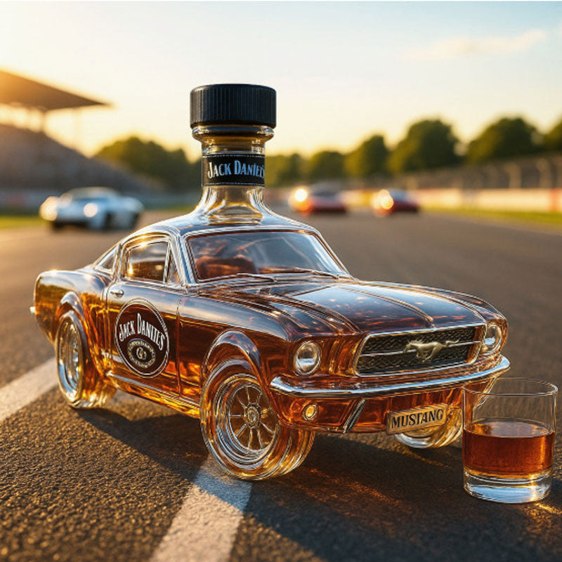 Dekantér na whisky s detailním skleněným designem do domácího baru | elesira
