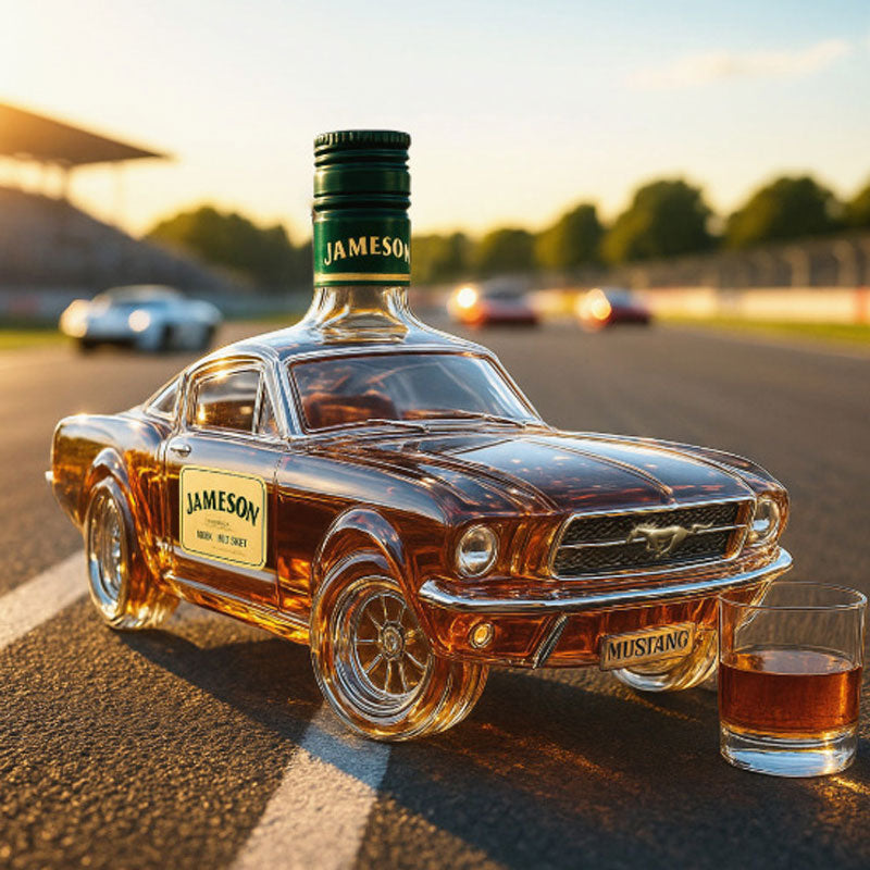 Dekantér na whisky s detailním skleněným designem do domácího baru | elesira