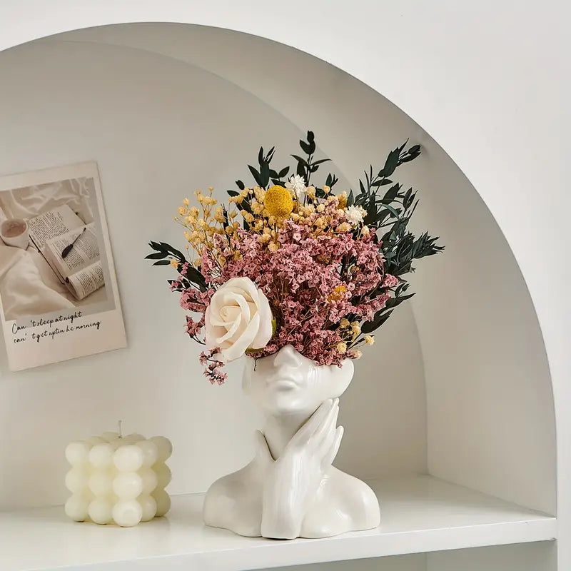 Elegant hvid vase - Stilfuld moderne detalje til dit hjem | elesira