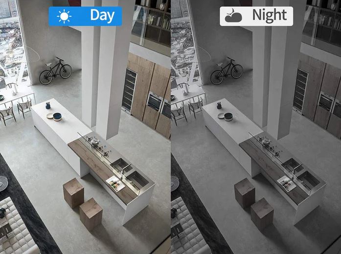 Câmara IP Wi-Fi com Lente Grande Angular de 120°, Visão Noturna por Infravermelhos e Áudio Bidirecional | elesira