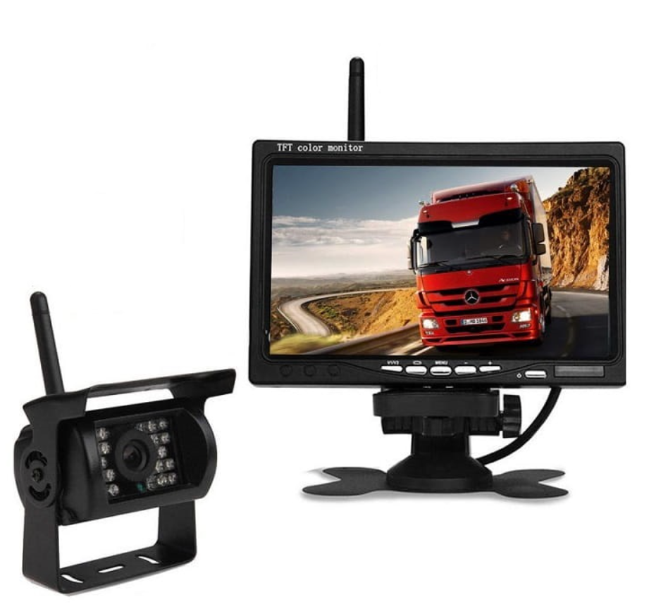 Draadloos achteruitk camerasysteem met 7-inch display voor voertuigen | elesira