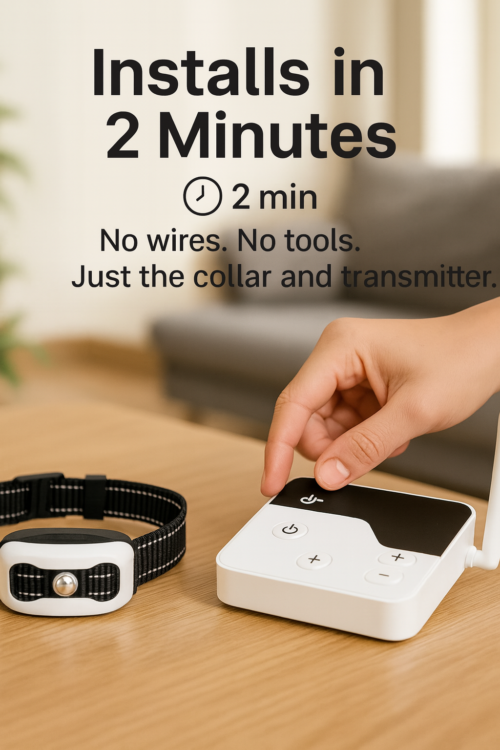 Système intelligent de délimitation pour animaux avec collier de dressage - solution 2-en-1 | elesira