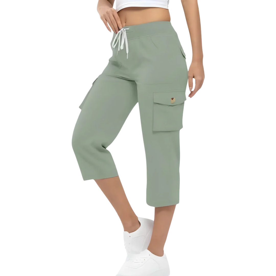 Pantalones capri de aventura para mujer: ligeros, transpirables y de secado rápido | elesira