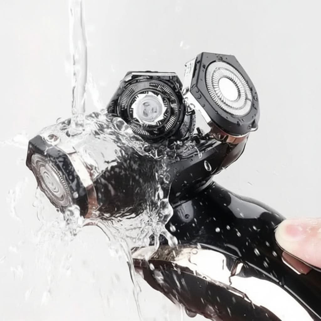 Wasserdichter, wiederaufladbarer Elektrorasierer für die Nass- und Trockenrasur | elesira