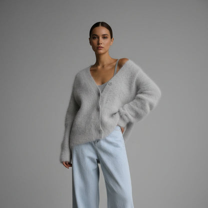 Pull en Maille Boutonné Femme